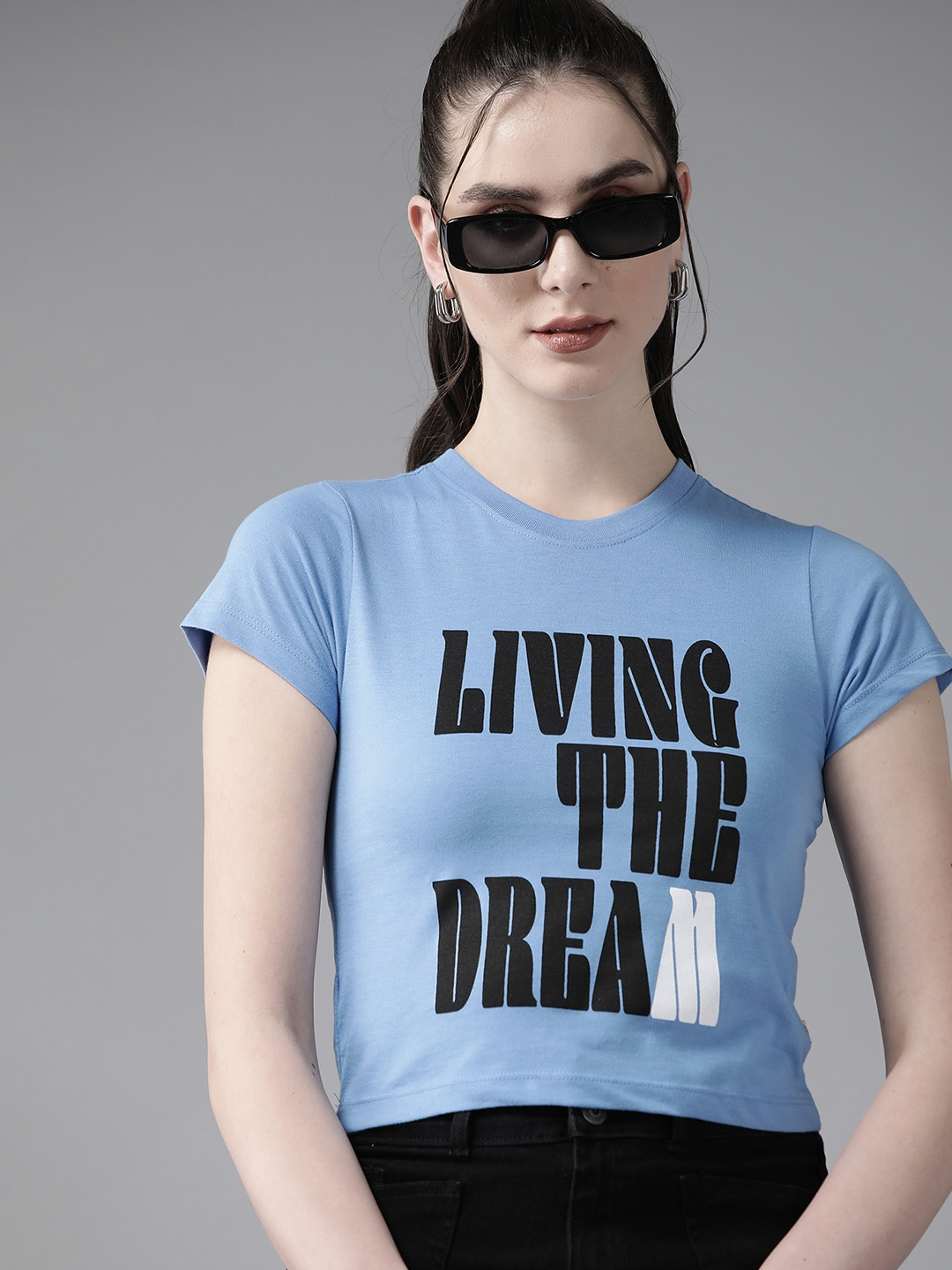 

The Roadster Lifestyle Co. Typography Printed T-shirt, Blue