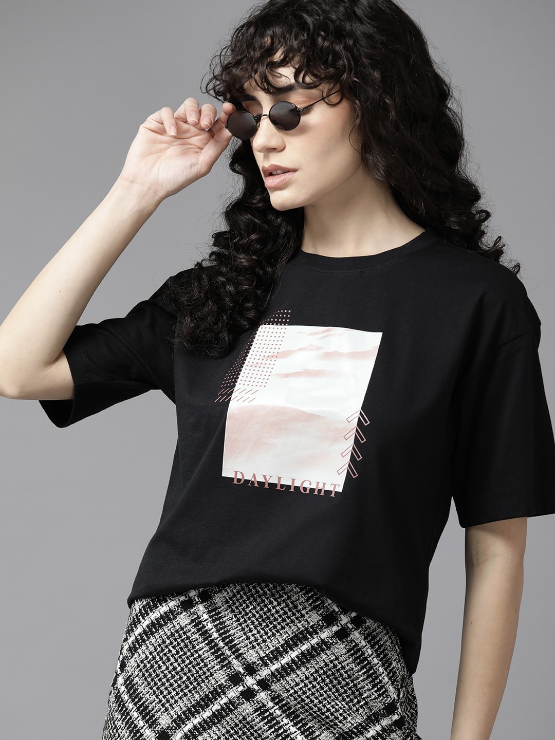 

The Roadster Lifestyle Co. Digital Printed T-shirt, Black