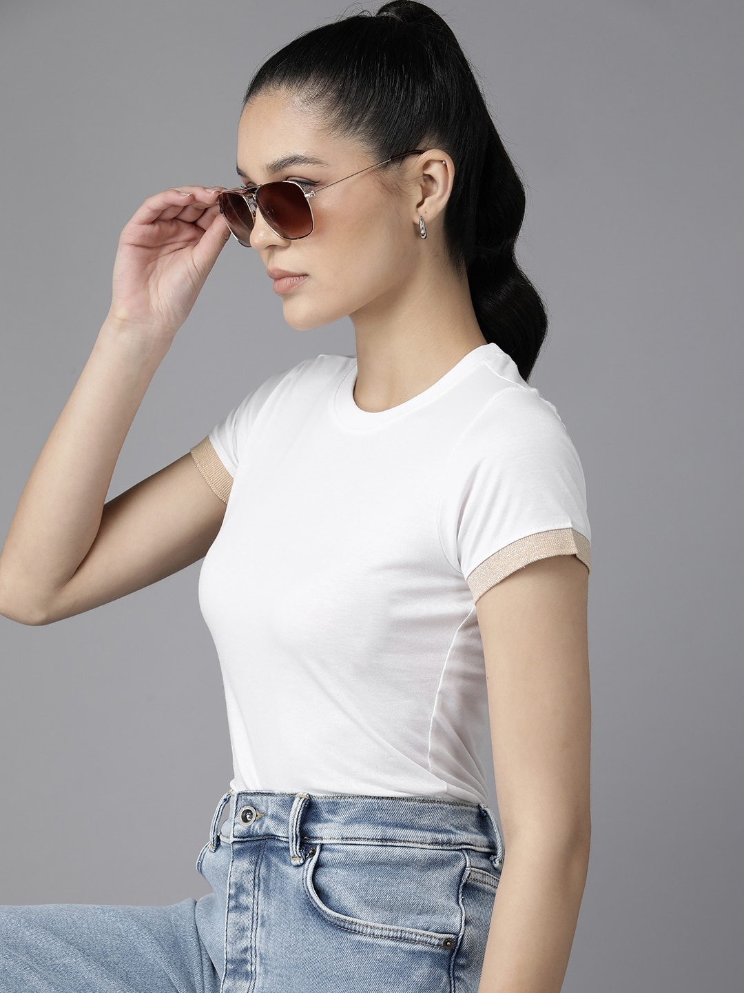 

The Roadster Lifestyle Co. Crew Neck T-shirt, White