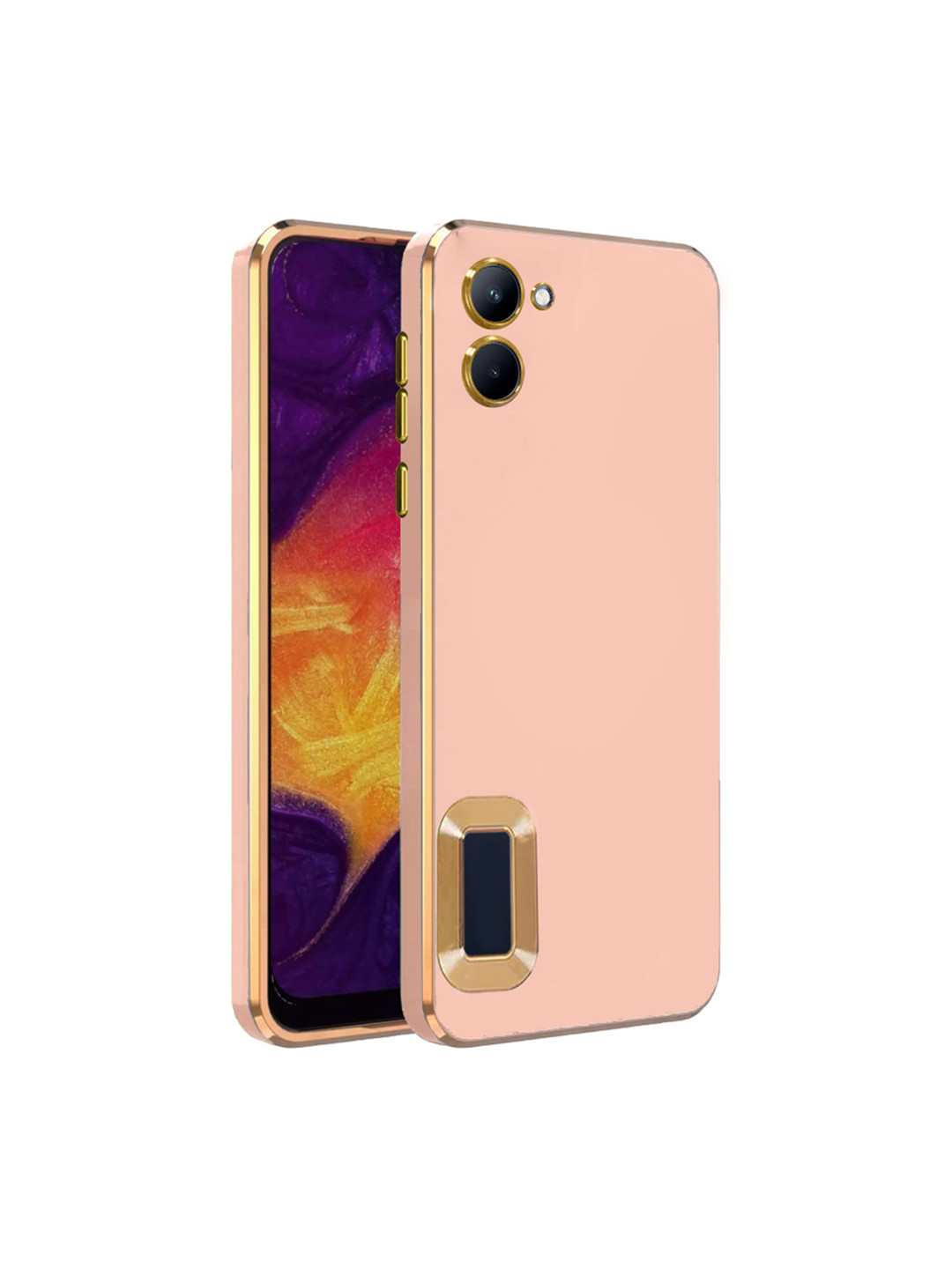 

Karwan Realme C33 Camera Protection Phone Back Cover, Pink