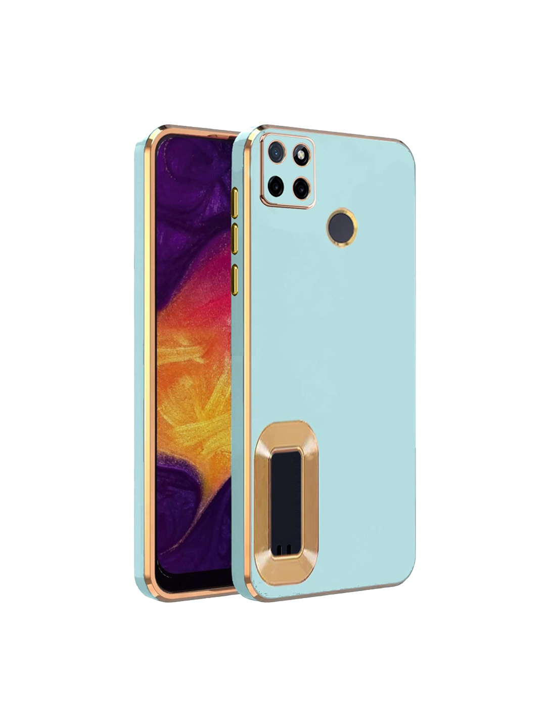 

Karwan Compatible Sweat Proof Realme C21Y Phone Back Cover, Green