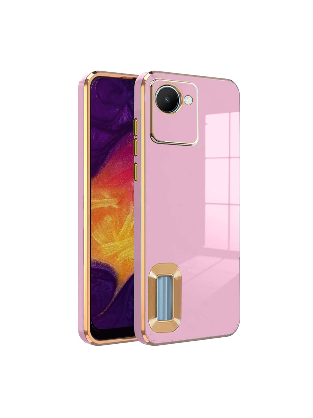 

Karwan Realme C30 Camera Protection Phone Back Cover, Pink