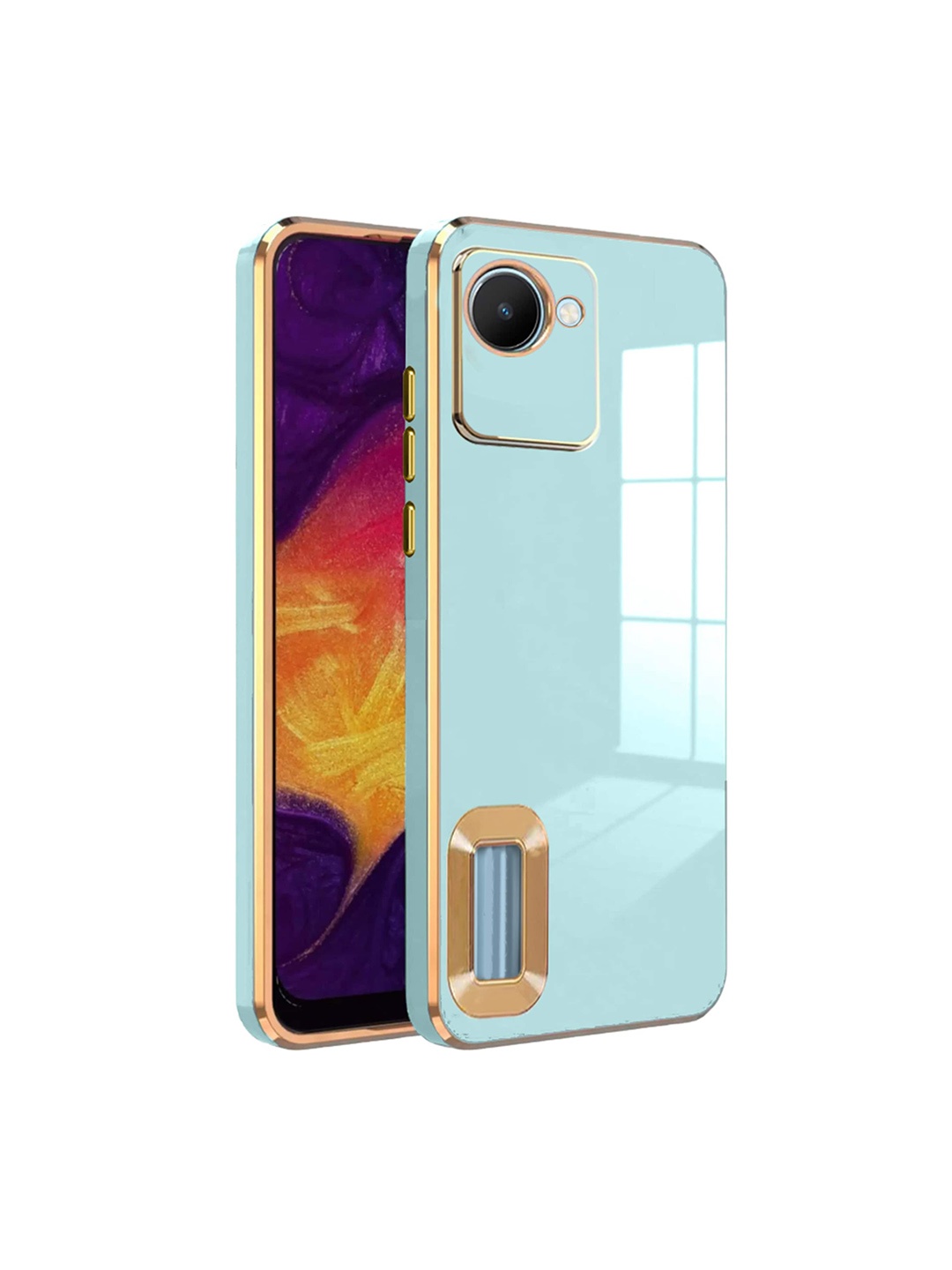 

Karwan Realme C30 Camera Protection Phone Back Cover, Green