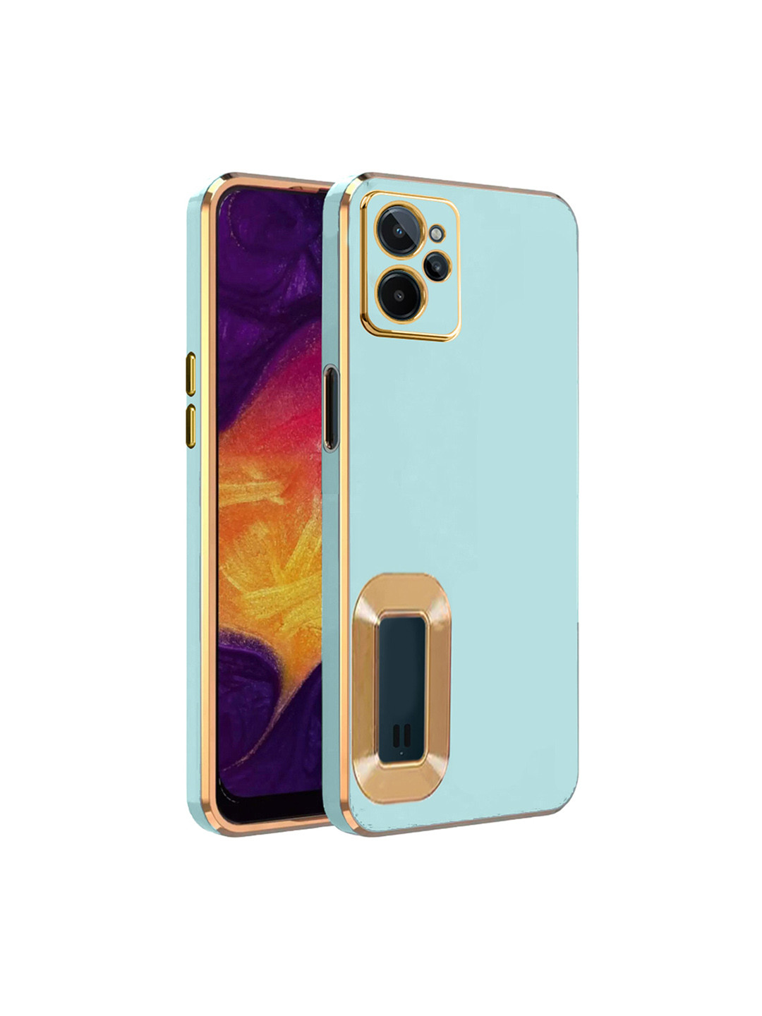 

Karwan Compatible Sweat Proof Realme C31 Phone Back Cover, Green