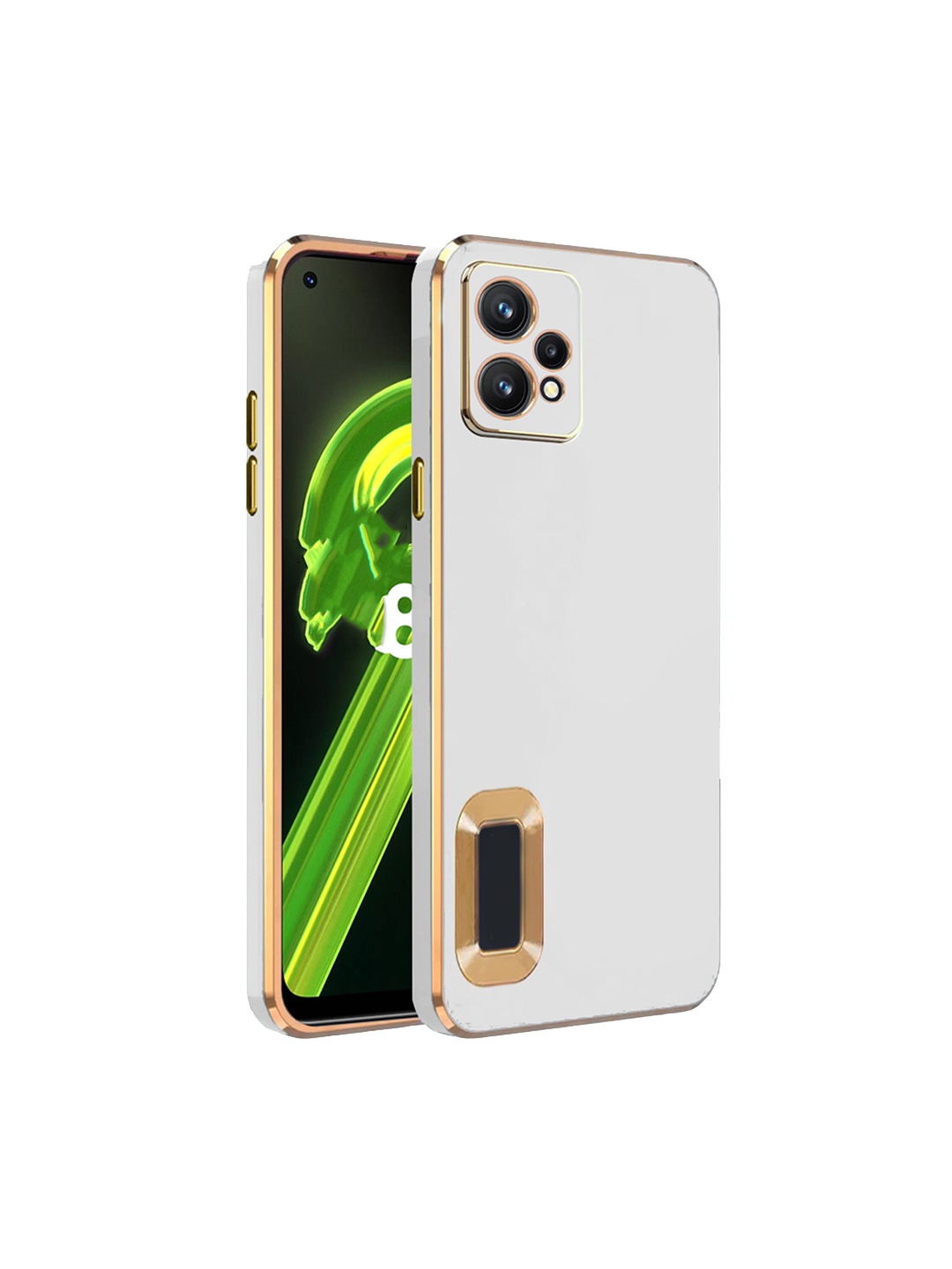 

Karwan Realme 9 5G Camera Protection Phone Back Cover, White