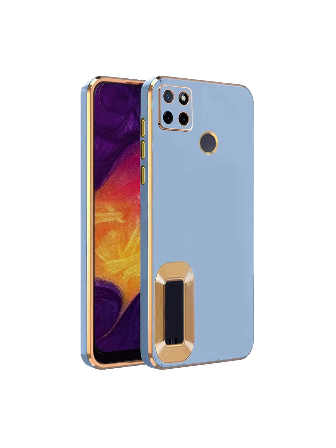 

Karwan Realme C 21Y Camera Protection Phone Back Cover, Blue