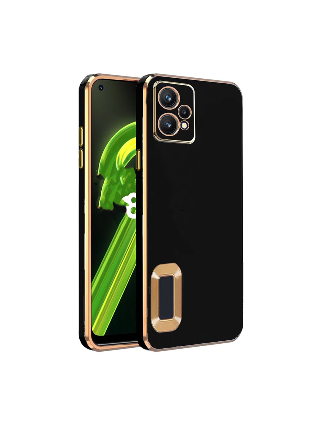 

Karwan Camera Protection Realme 9 5G Phone Back Cover, Black