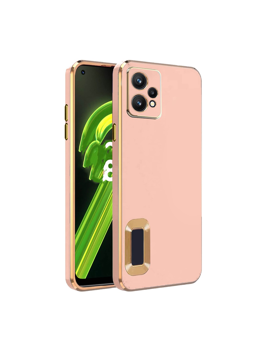 

Karwan Camera Protection Realme 9 5G Phone Back Cover, Peach