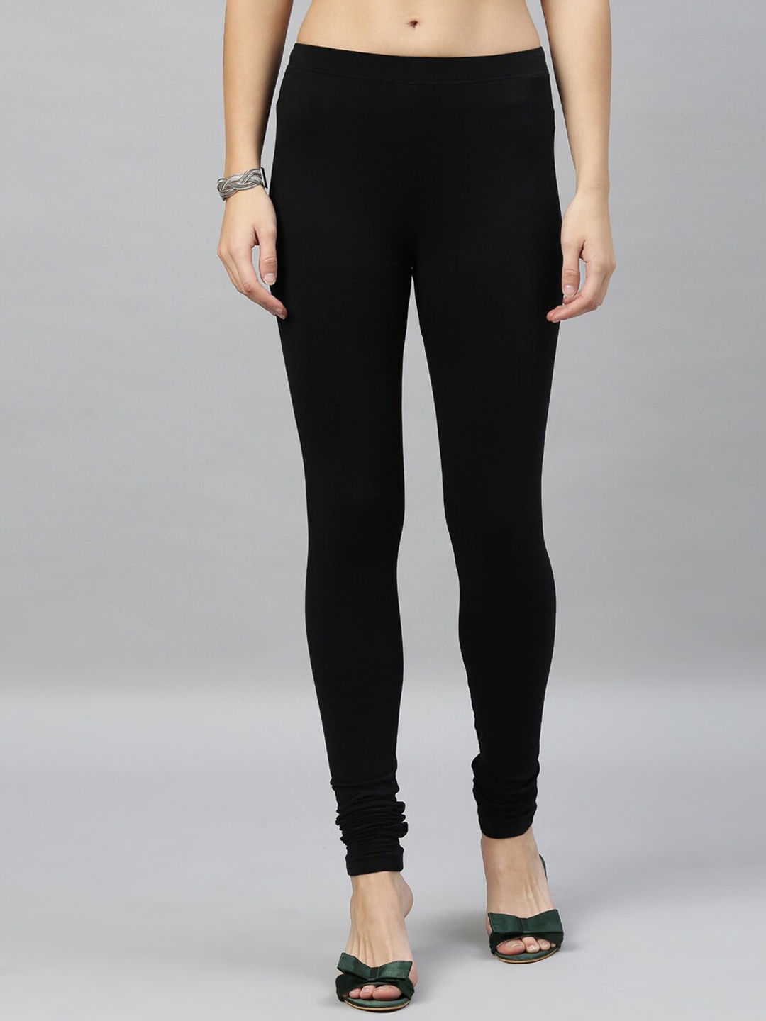 

Kryptic Churidar-Length Leggings, Black