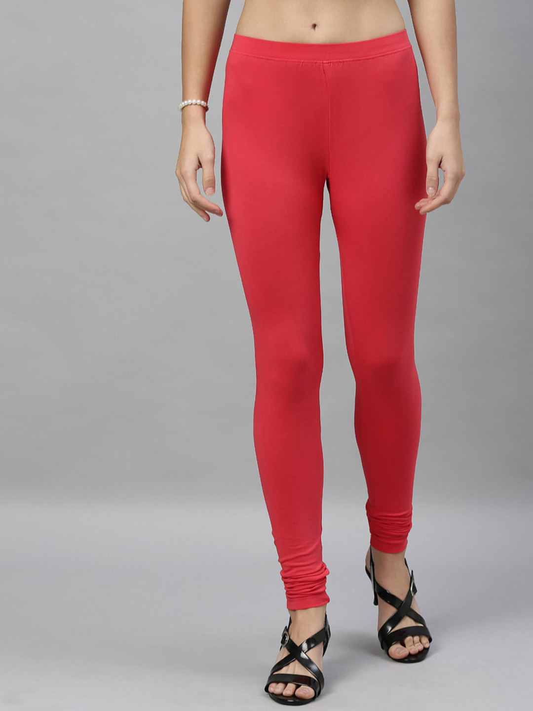 

Kryptic Churidar-Length Leggings, Coral
