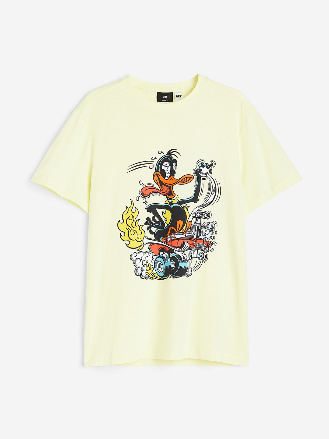 

H&M Men Daffy Duck Regular Fit T-Shirt, Yellow