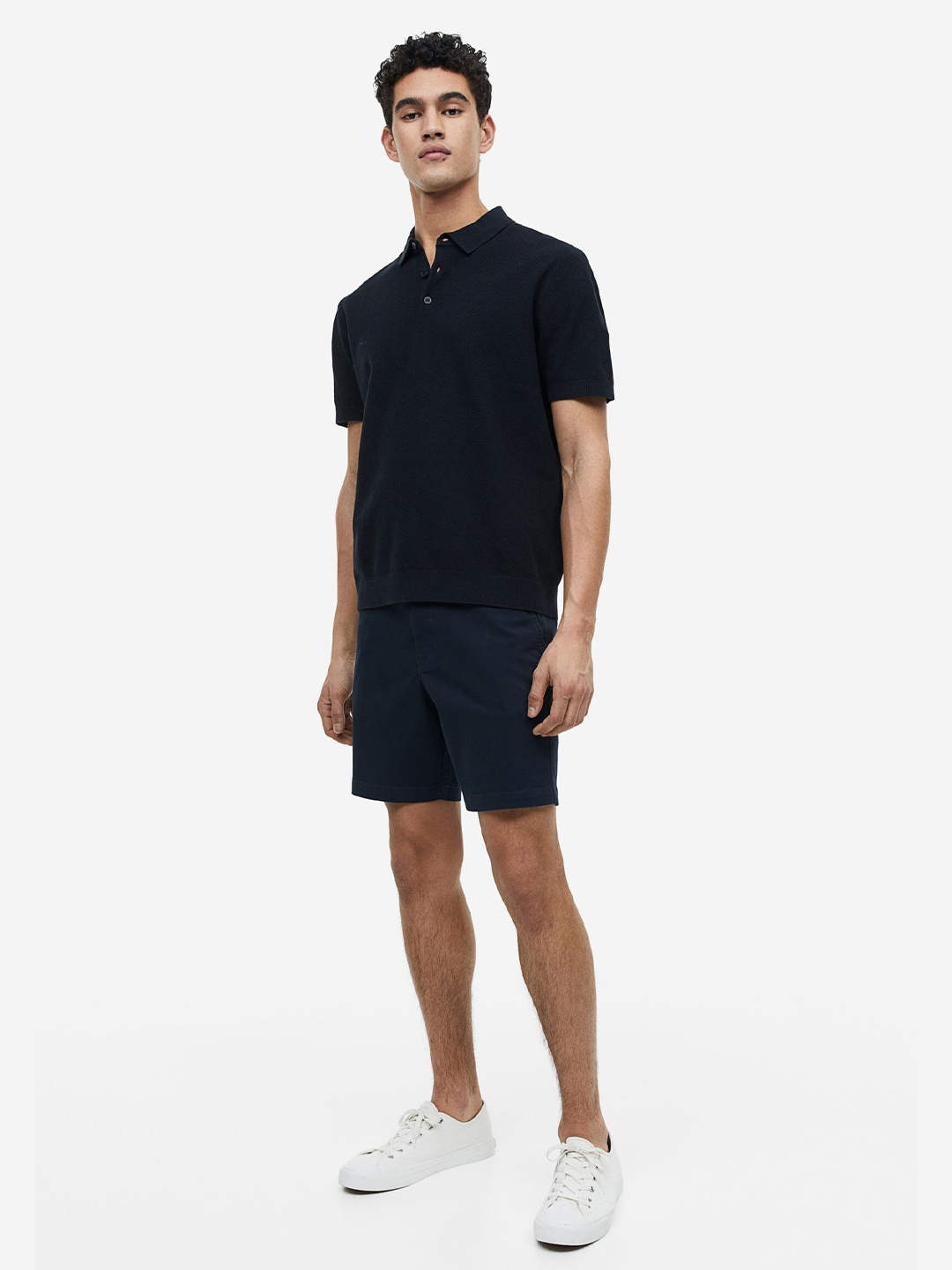 

H&M Men Regular Fit Polo Shirt, Black