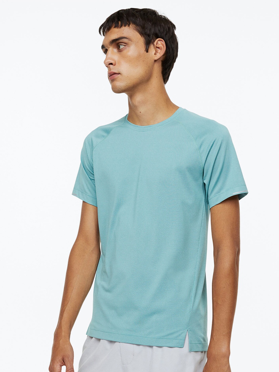 

H&M Men DryMove Running Top, Turquoise blue