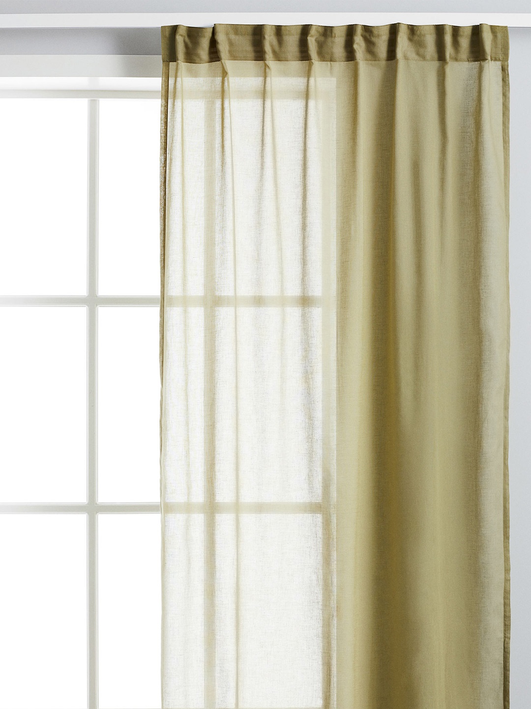 

H&M Olive Green 2-Pack Airy Multiway Curtains
