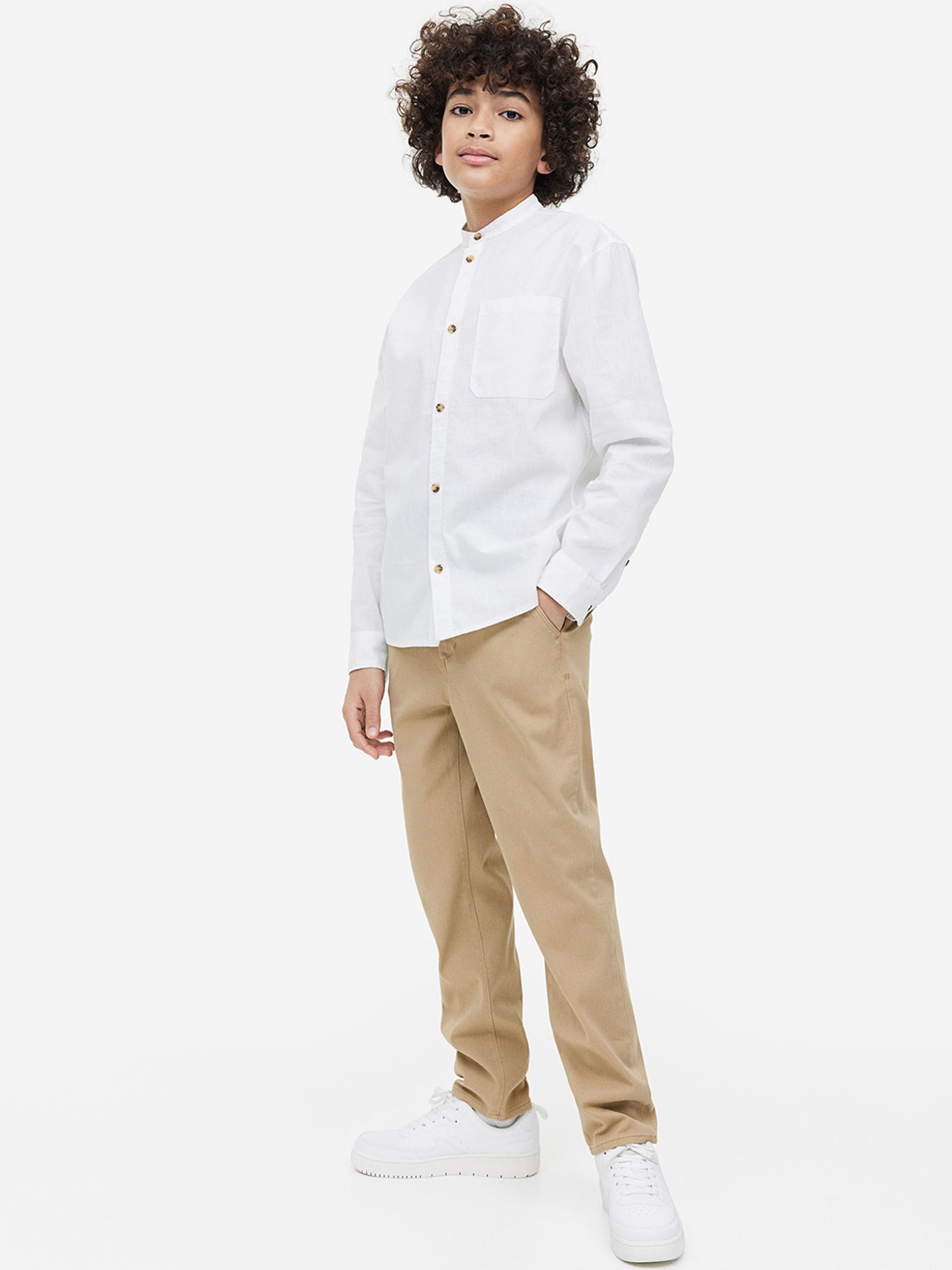 

H&M Boys Slim Fit Chinos, Beige