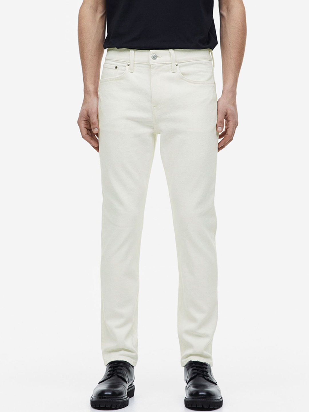 

H&M Men Slim Jeans, White