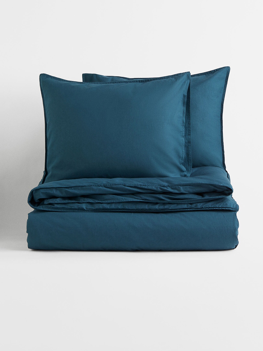 

H&M Turquoise Blue Double/King Size Cotton Duvet Cover Set