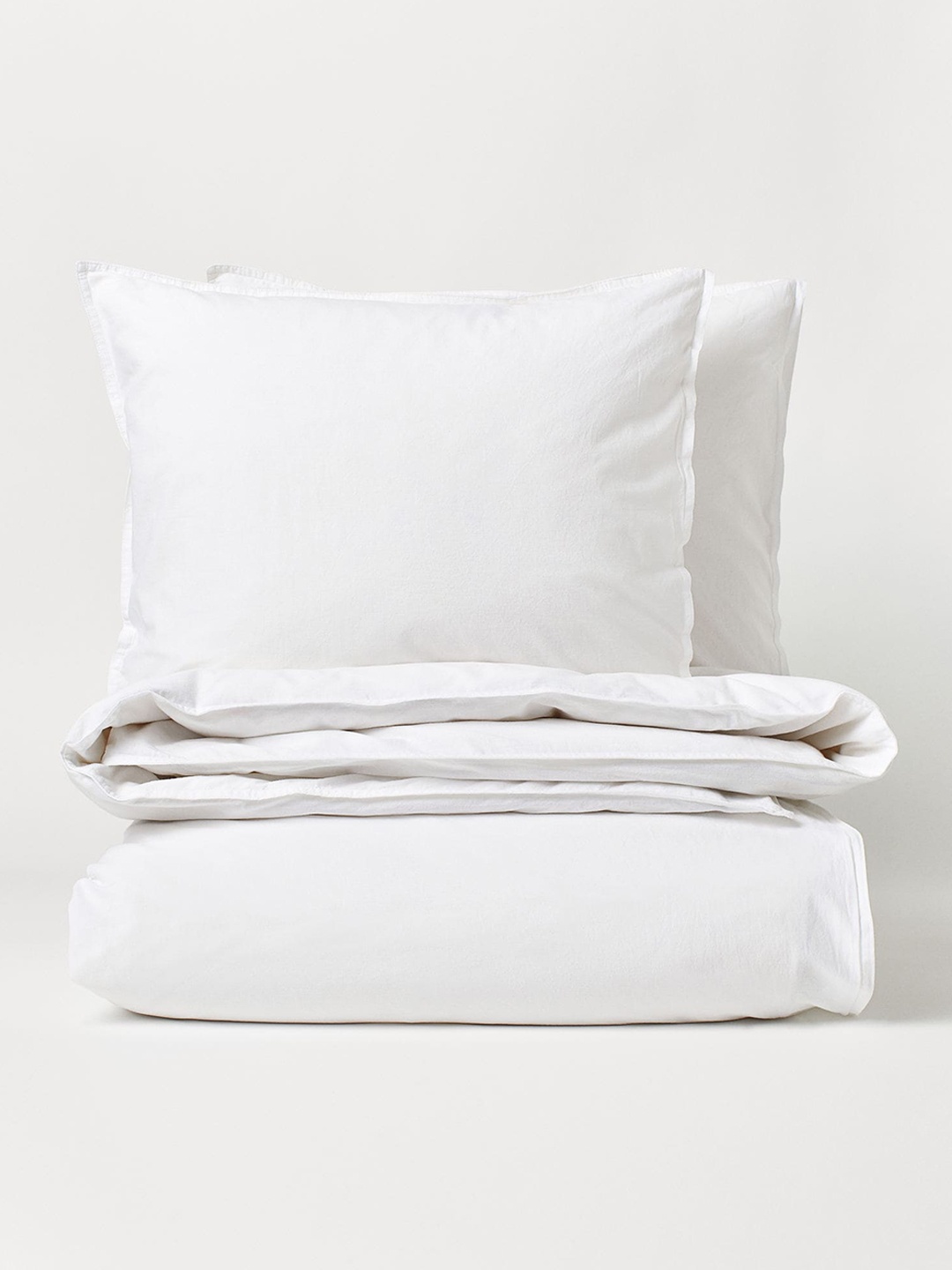 

H&M White Double/King Size Cotton Duvet Cover Set