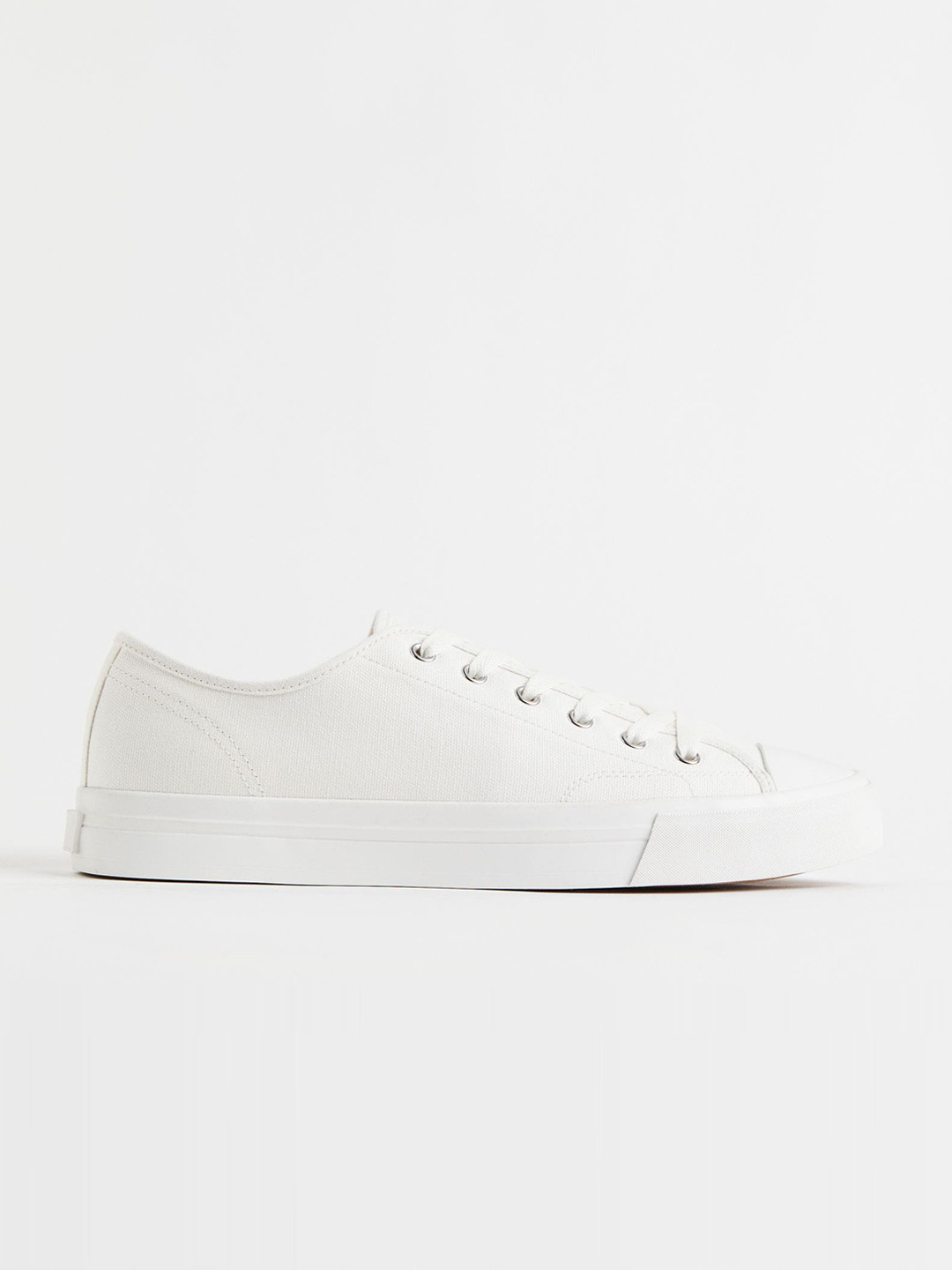 

H&M Men Canvas Trainers, White