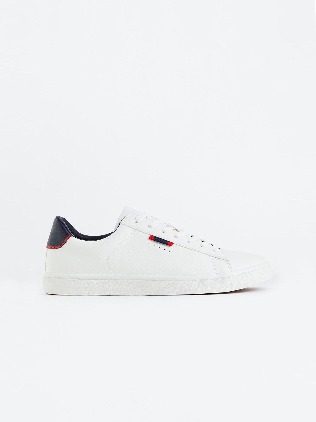 

H&M Men Imitation Leather Trainers, White