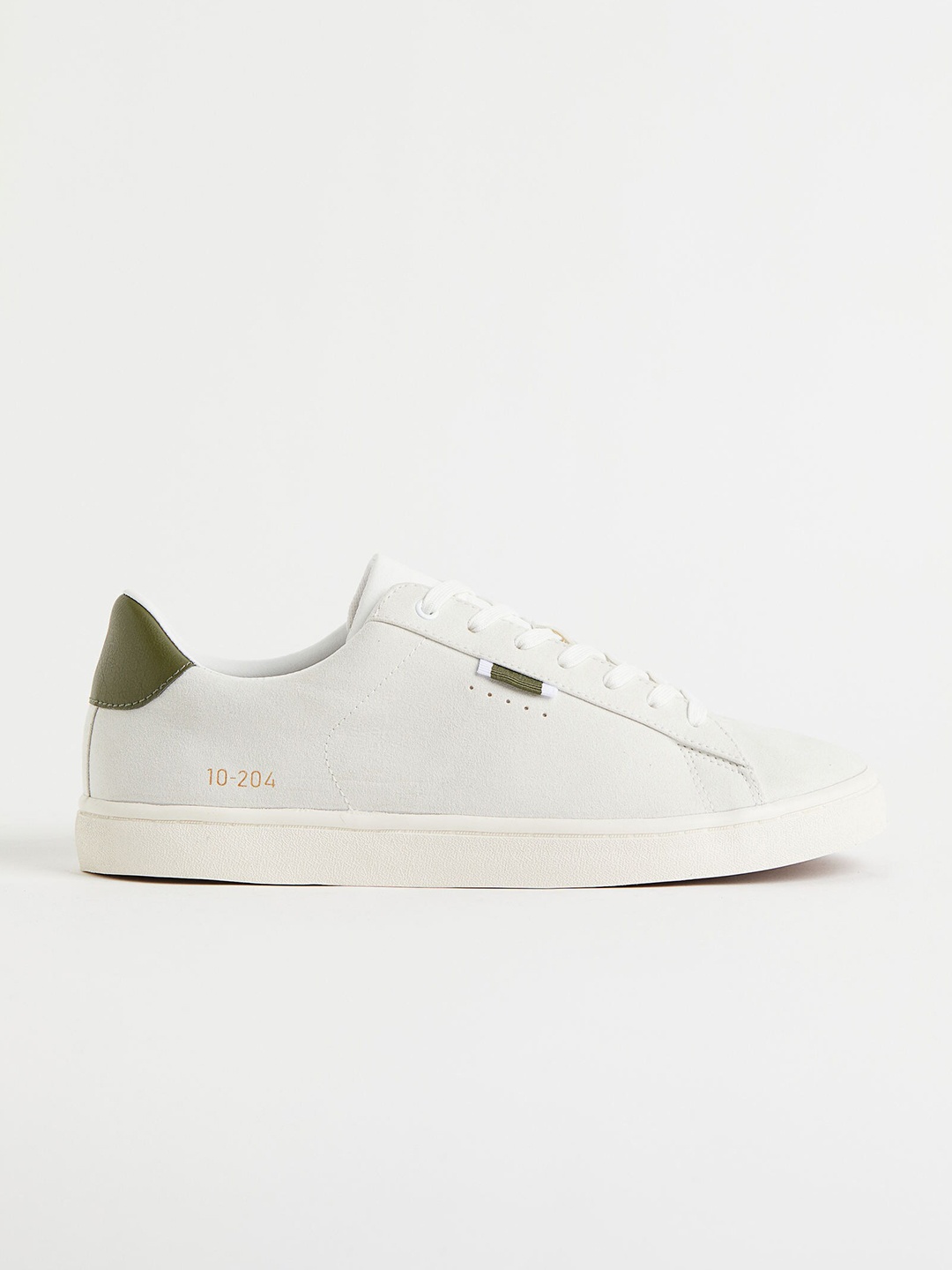 

H&M Men Imitation Leather Trainers, Grey