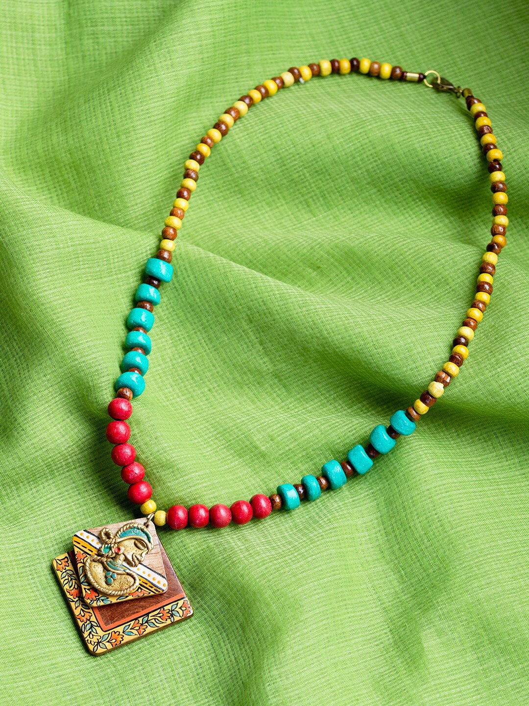 

ExclusiveLane Bohemian Brass Necklace, Gold