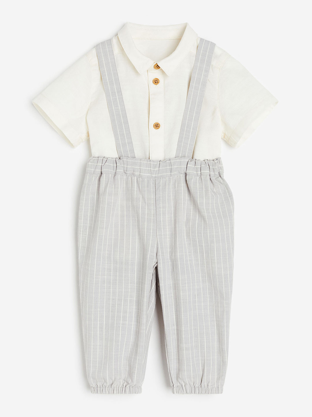 

H&M Boys 2-Piece Cotton Set, Grey