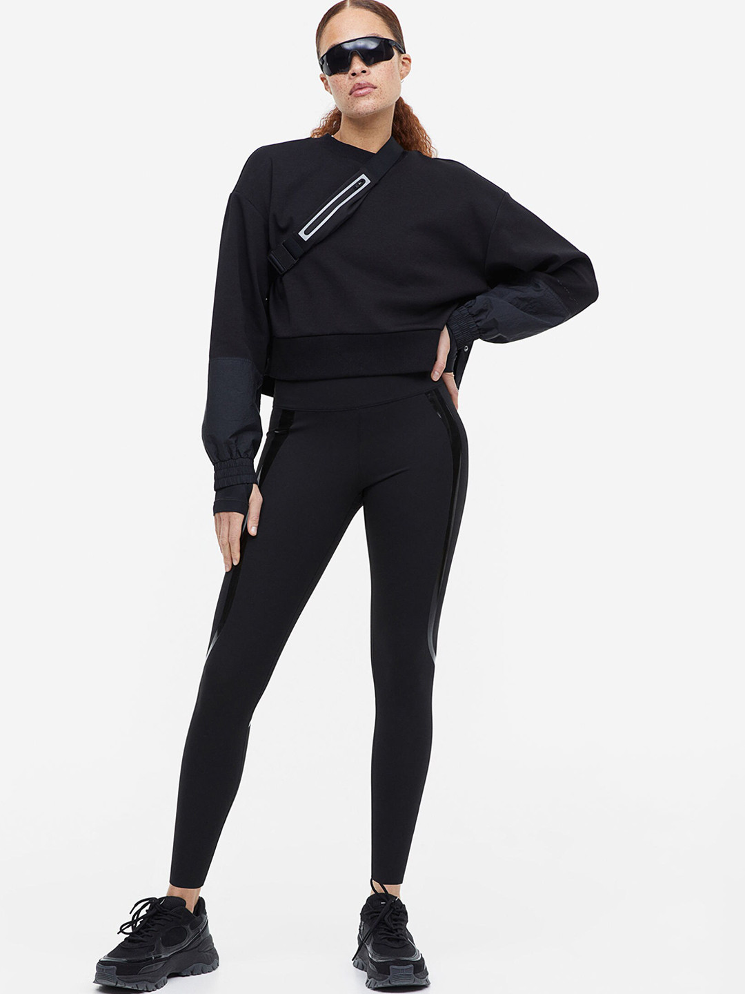 

H&M Women Shape-Move Sports Tights, Black