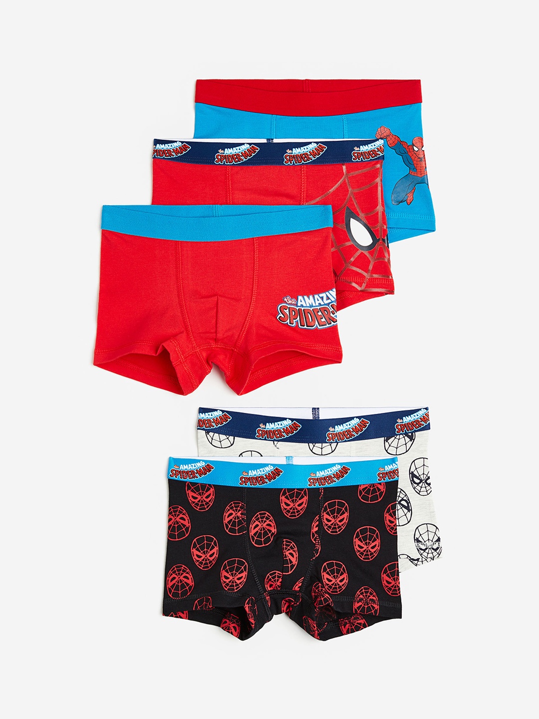 

H&M Boys 5-Pack Boxer Shorts, Red