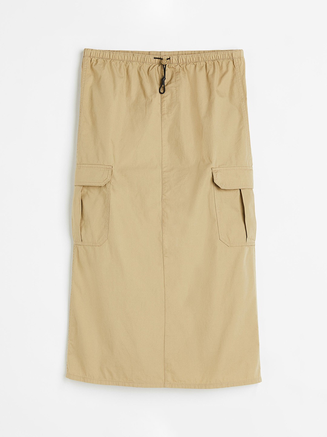 

H&M Parachute Pure Cotton Skirt, Beige