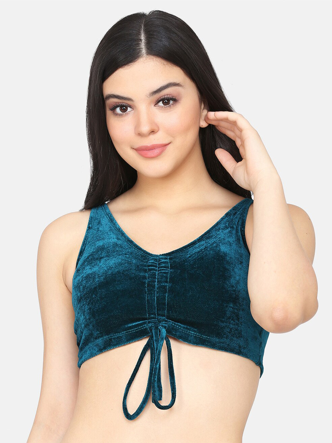 

Da Intimo Lightly Padded Bralette Bra, Green