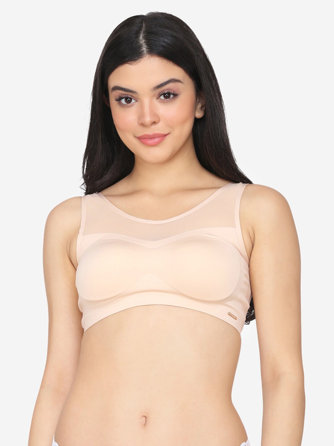 

Da Intimo Bralette Lightly Padded Bra, Beige