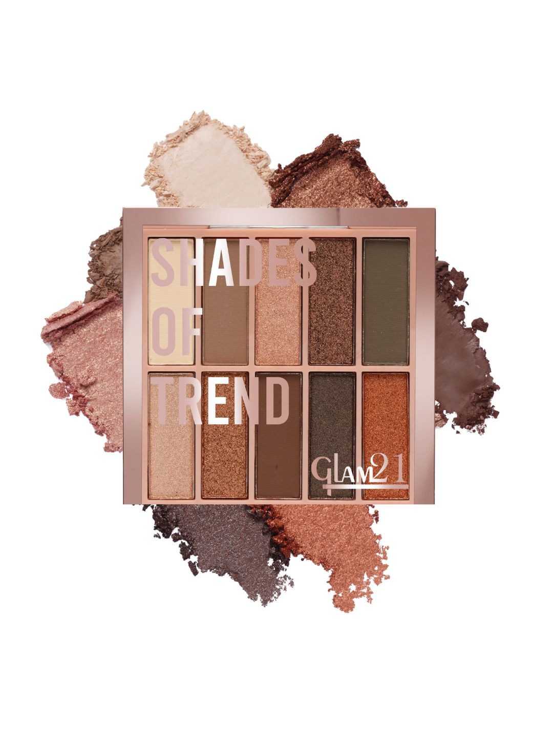 

GLAM21 Smudge Free Shades of Trend Eyeshadow Palette 4 g - Shade 02, Multi