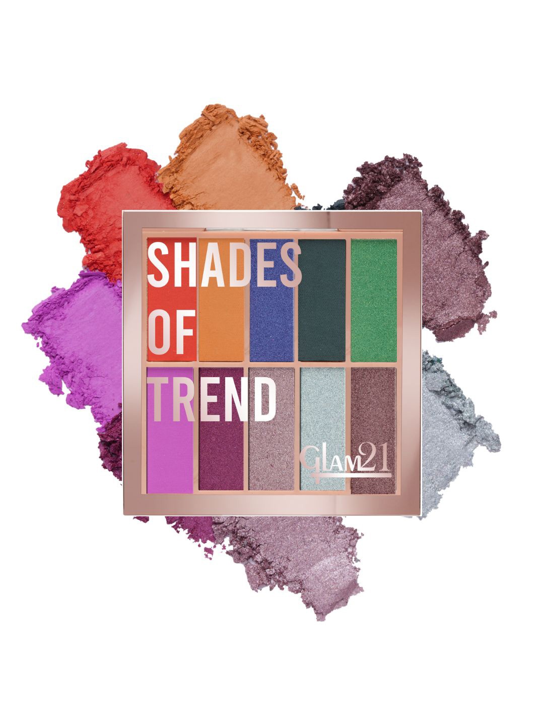 

GLAM21 Smudge Free Shades of Trend Eyeshadow Palette 4 g - Shade 04, Multi