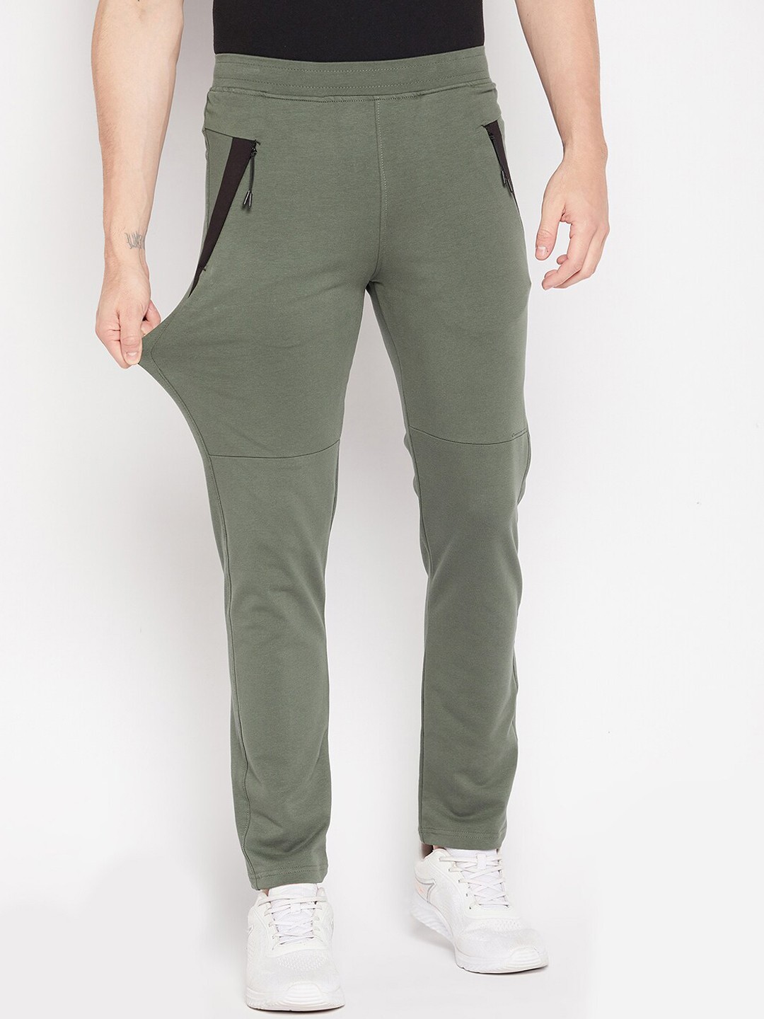 

Okane Men Mid Rise Track Pants, Green