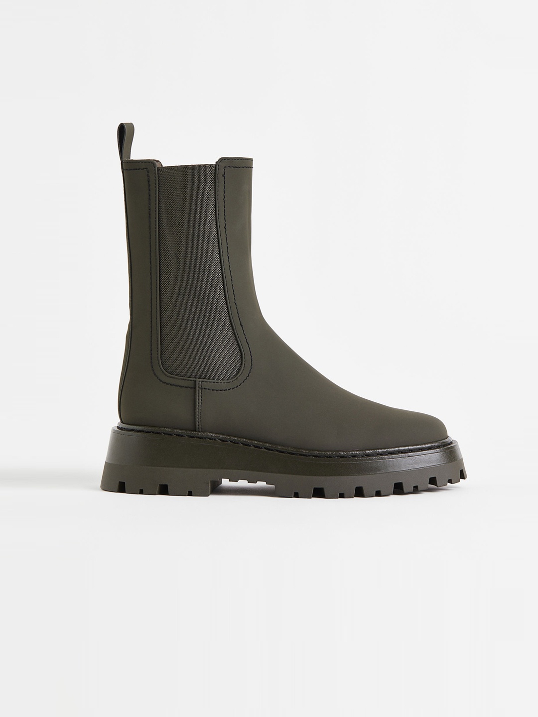 

H&M Women Chelsea Boots, Olive