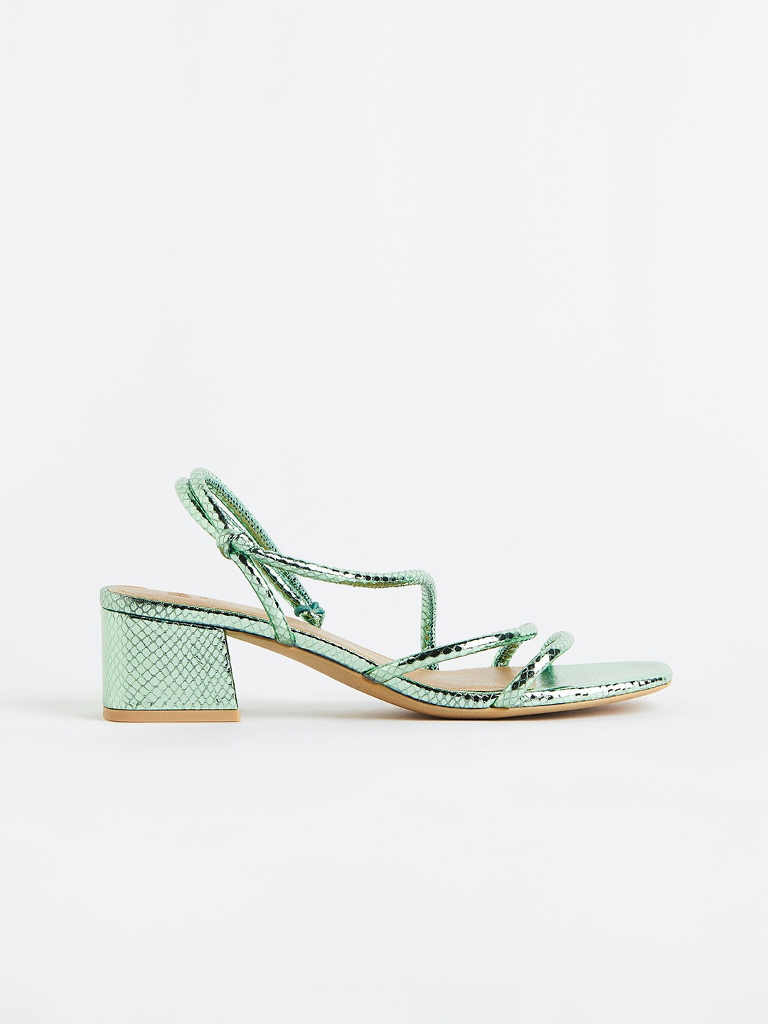

H&M Women Heeled Sandals, Green