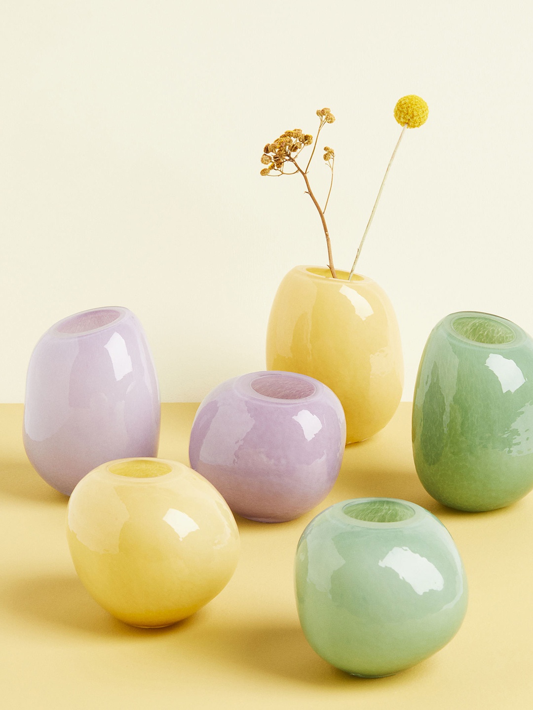 

H&M Green Small Glass Vase