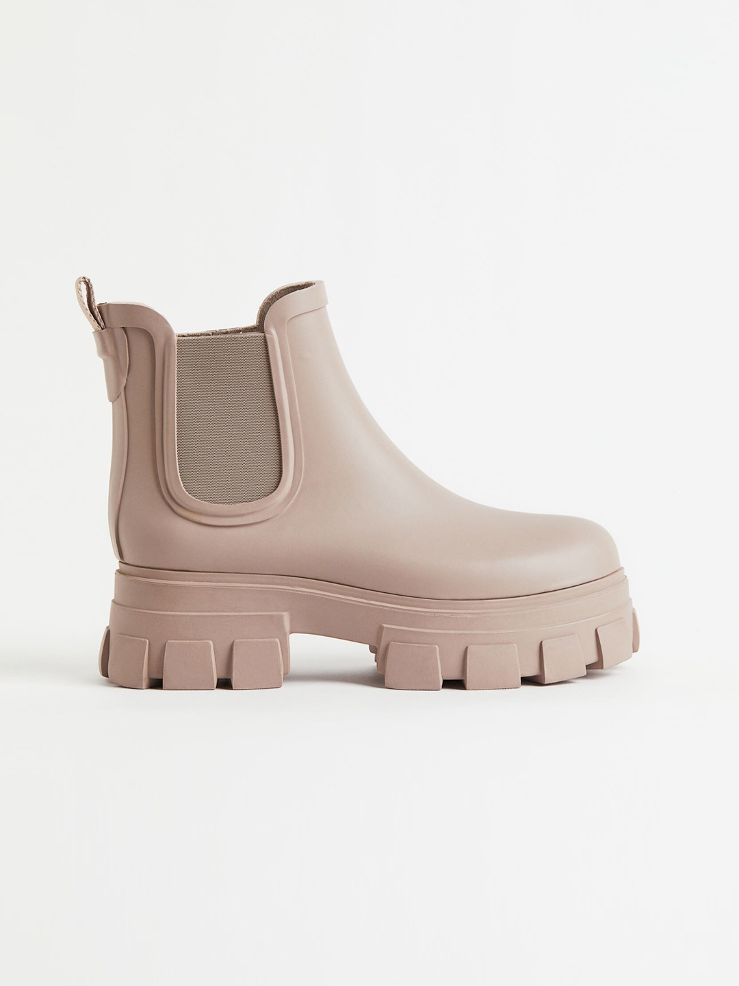 

H&M Women Chunky Rubber Boots, Beige