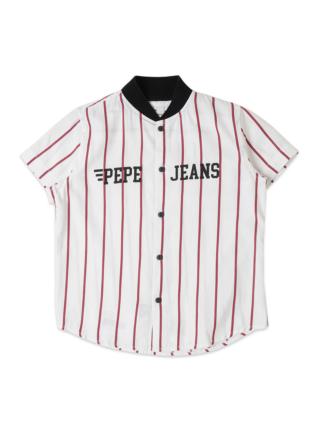 

Pepe Jeans Boys Relaxed Striped Cotton Shirt, White