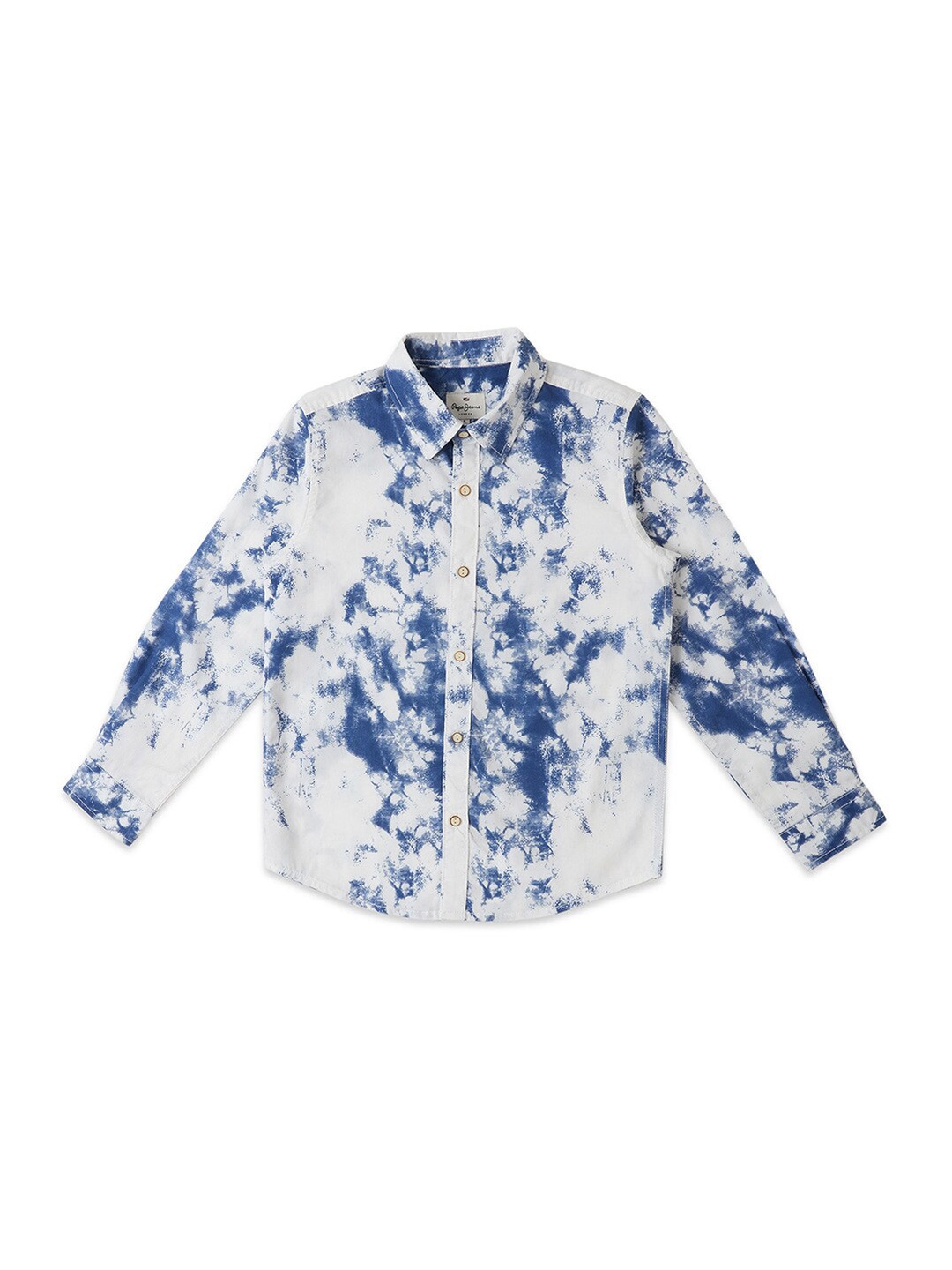 

Pepe Jeans Boys Relaxed Tie And Dye Cotton Casual Shirt, Blue