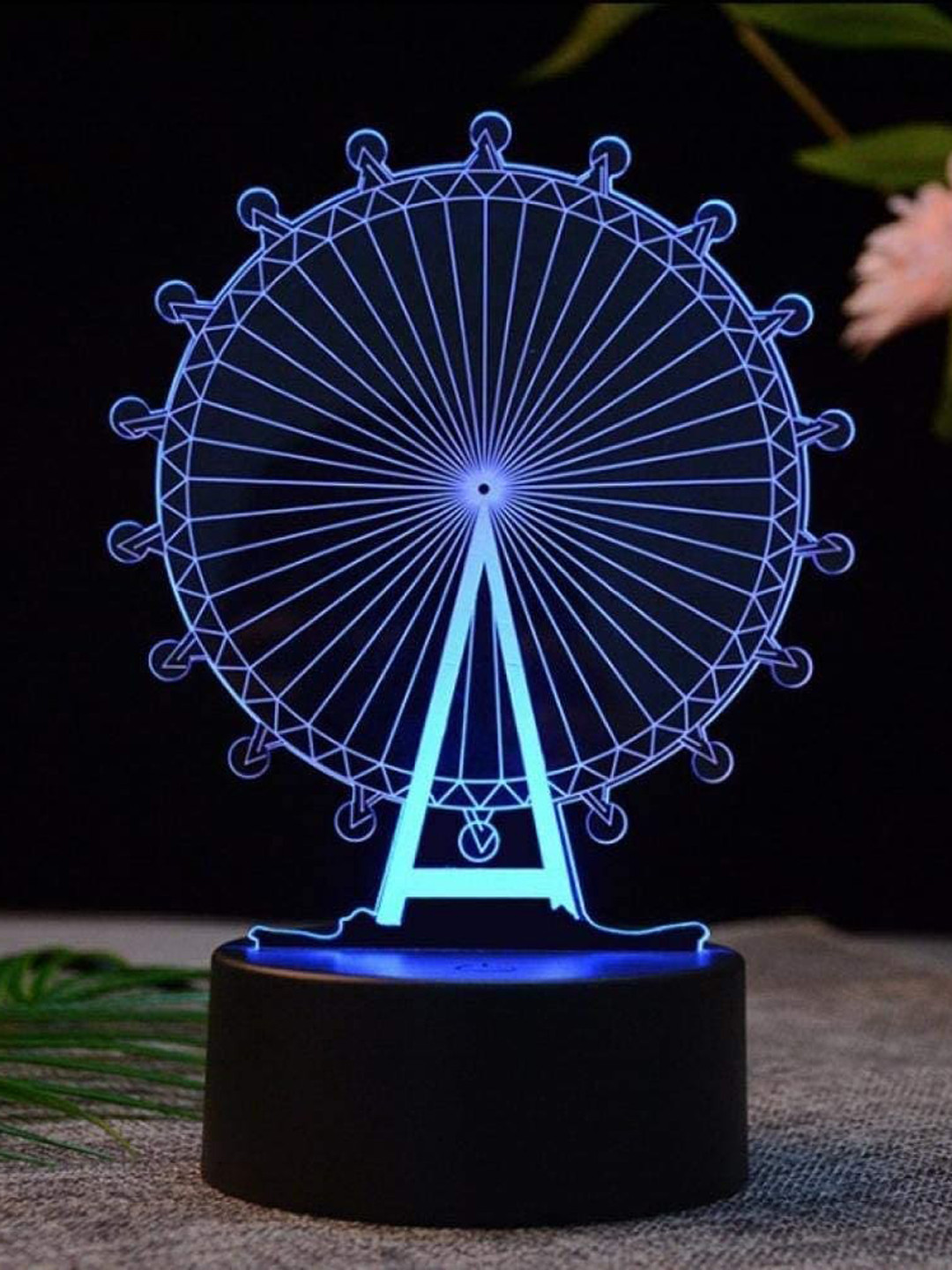 

royalkart Black 3D Illusion LED Lamp
