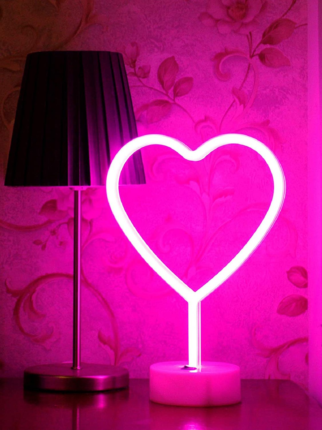 

royalkart White 3D LED Acrylic Table Lamp