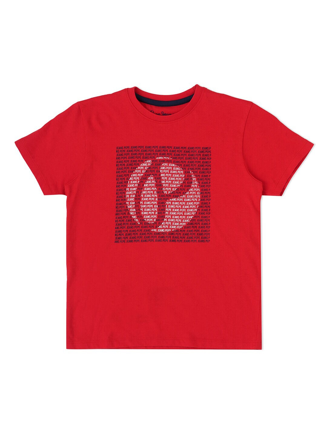 

Pepe Jeans Boys Typography Printed Cotton T-shirt, Red