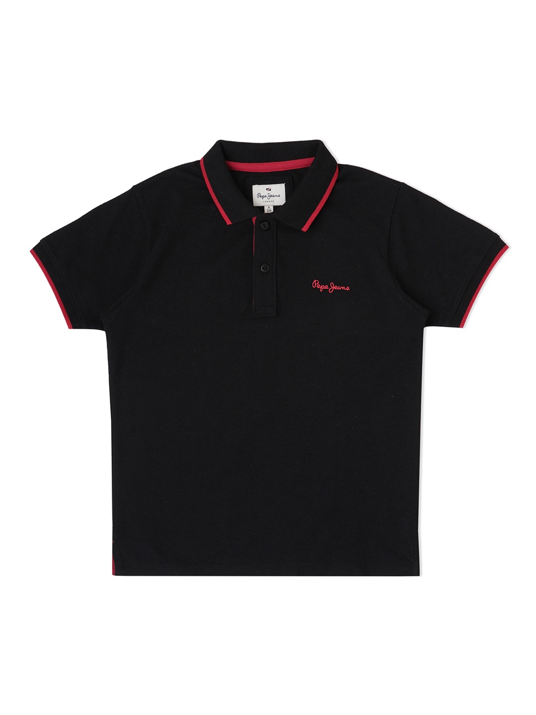 

Pepe Jeans Polo Collar Cotton T-shirt, Black