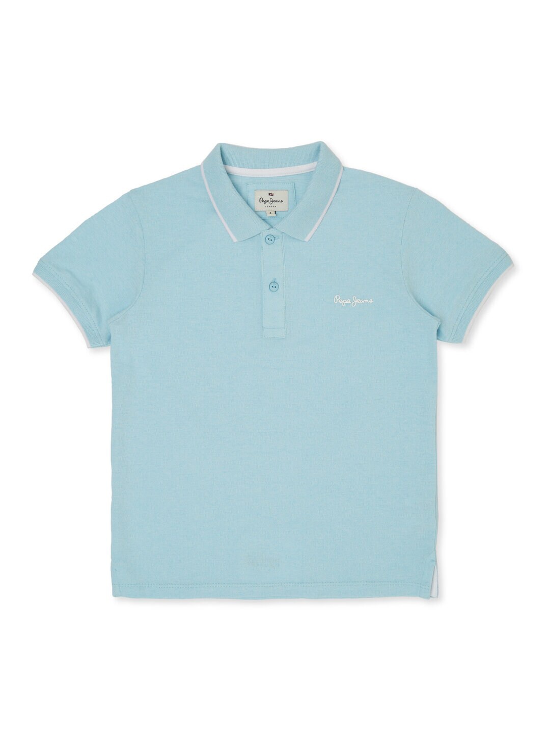 

Pepe Jeans Boys Polo Collar Cotton T-shirt, Blue