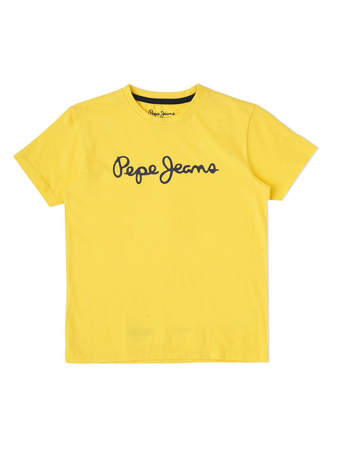 

Pepe Jeans Boys Typography Printed Cotton T-shirt, Yellow
