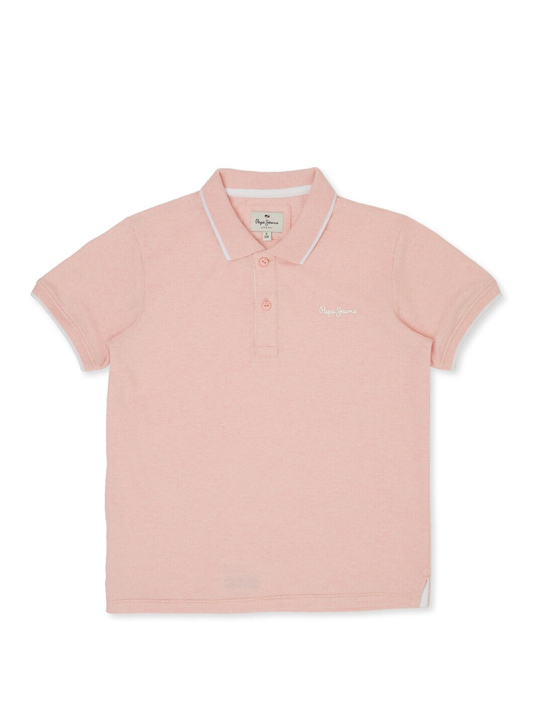 

Pepe Jeans Boys Pink Polo Collar T-shirt