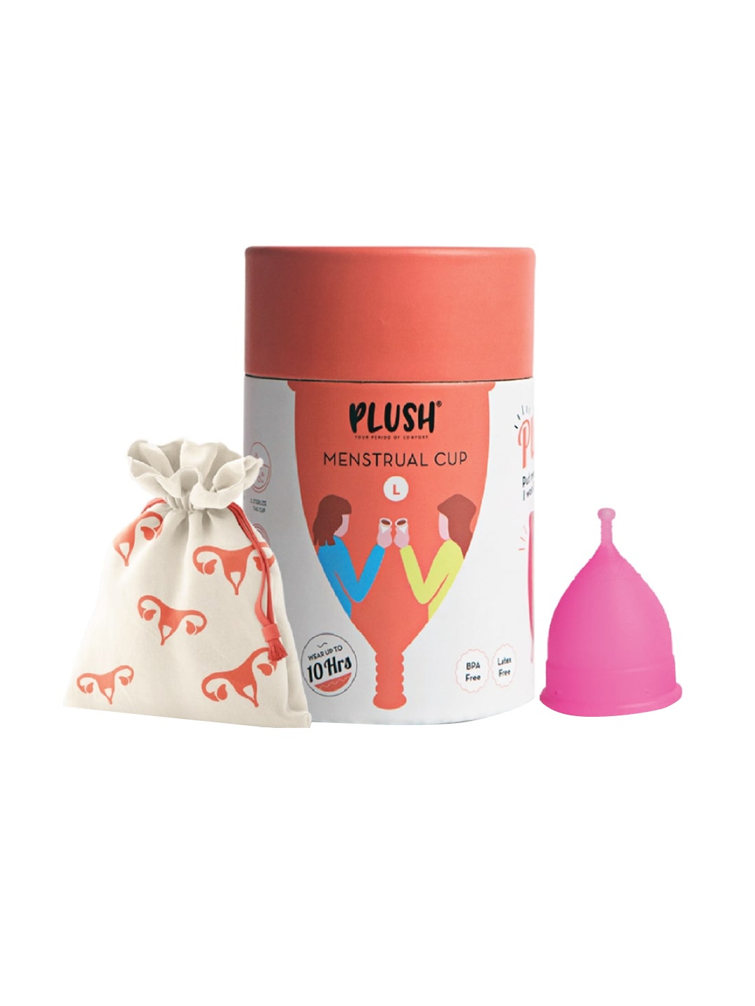 

Plush 100% Safe & Reusable Menstrual Cup - Small, Pink