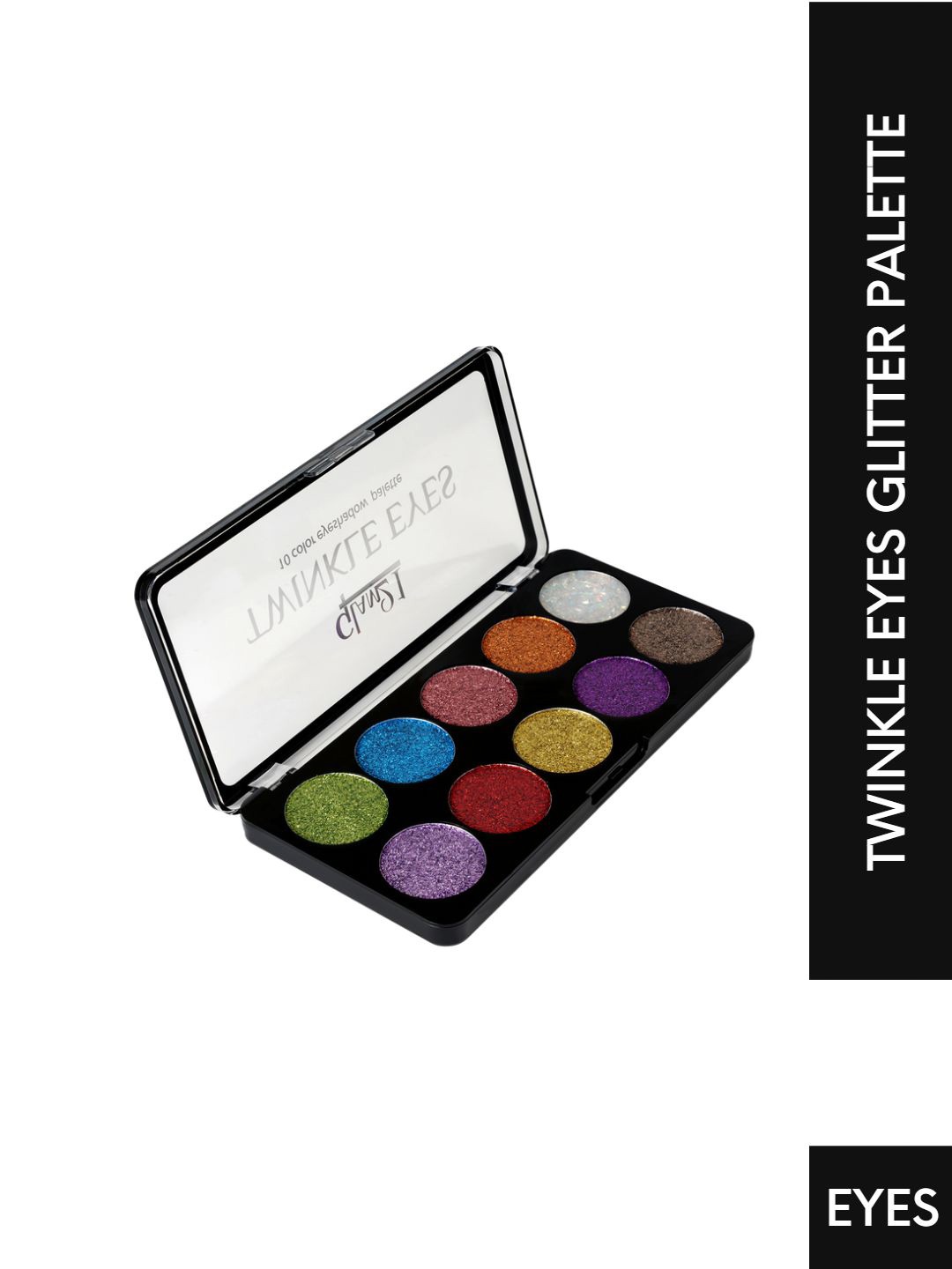 

GLAM21 Twinkle Eyes 10 Highly Pigmented Glitter Eyeshadow Palette 13 g - Shade 02, Multi